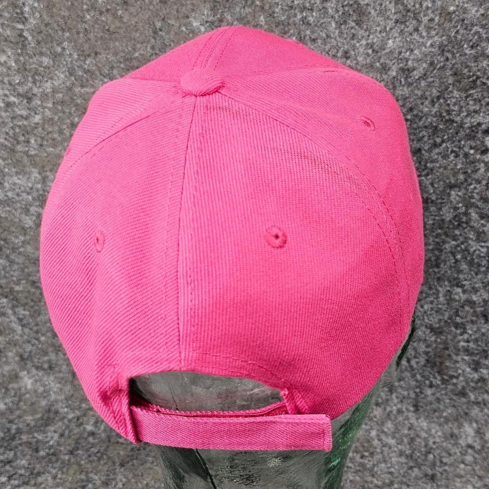 Hot pink twill baseball cap - Picture 3 of 5
